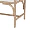 Bali & Pari Nasim Modern Bohemian Natural Seagrass and Metal Accent Bench 240-13450-ZORO - alternate 2
